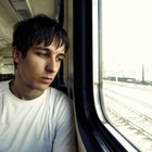 boy on train
